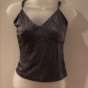 Wild Fable Leopard Metallic Crop